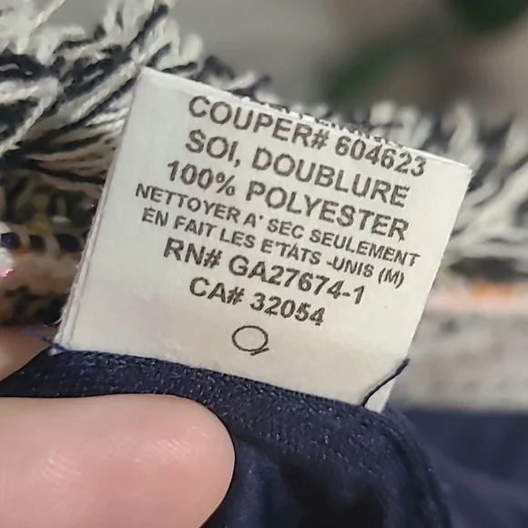 Anthro • Eva Franco Reston Fringe Tweed Jacket Blazer Small - Picture 4 of 5